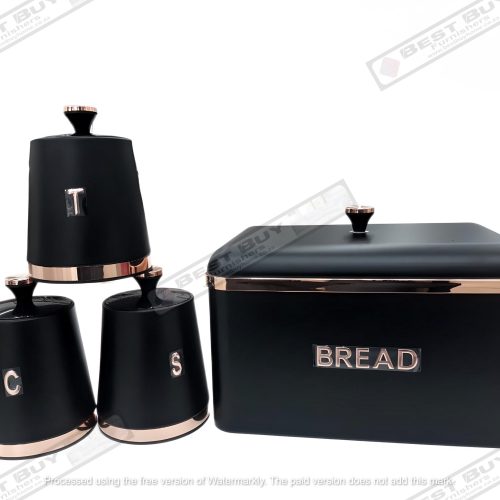 MONZA 4PC BREADBIN & CANISTER SET(1)