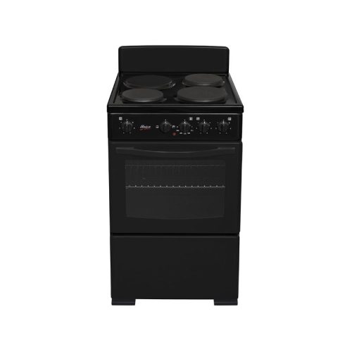 univa-u305-1-500mm-black-3-solid-plate-free-standing-oven